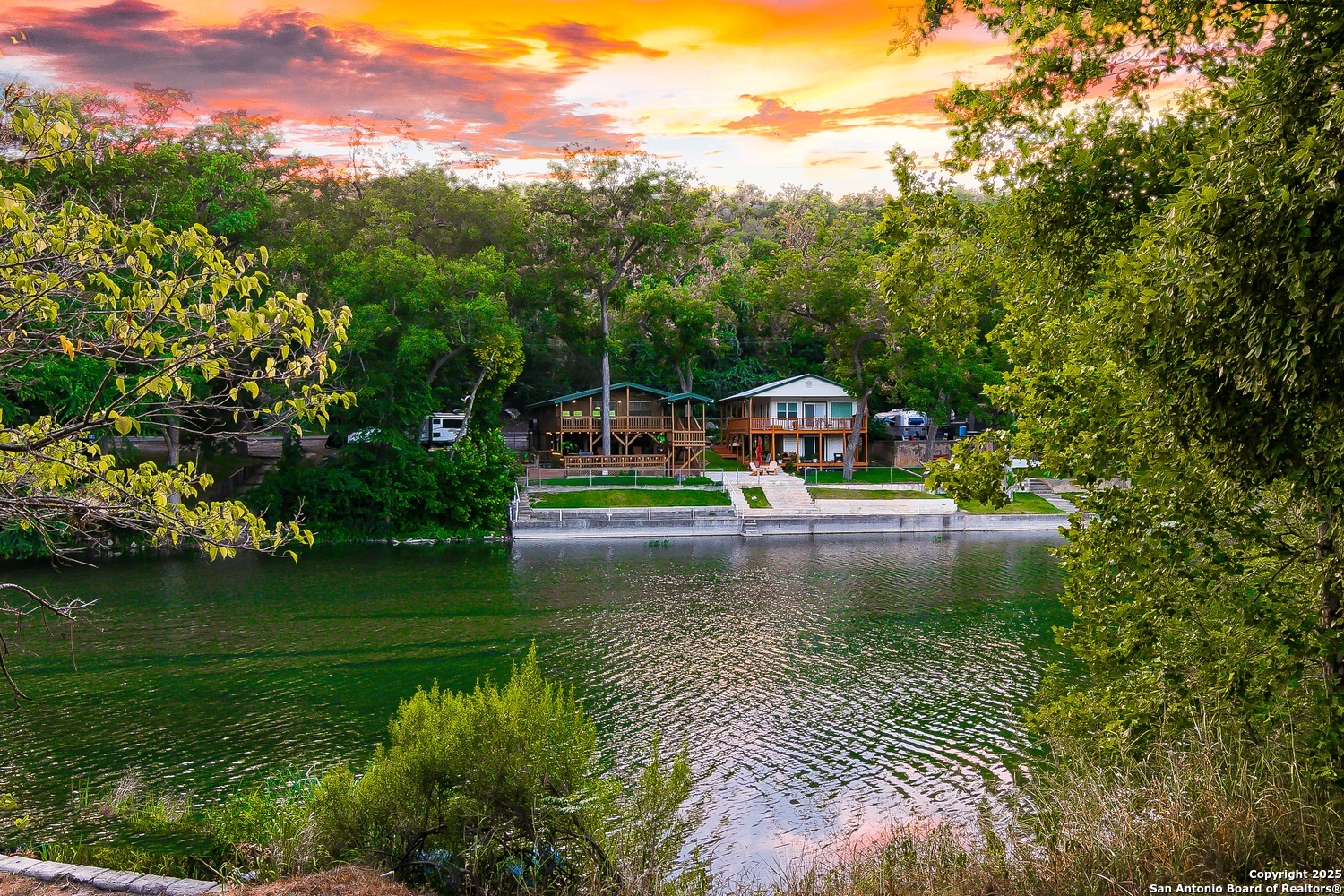 6804 River New Braunfels, TX 78132 - Photo 16 of 16 a view of a swimming pool with a garden