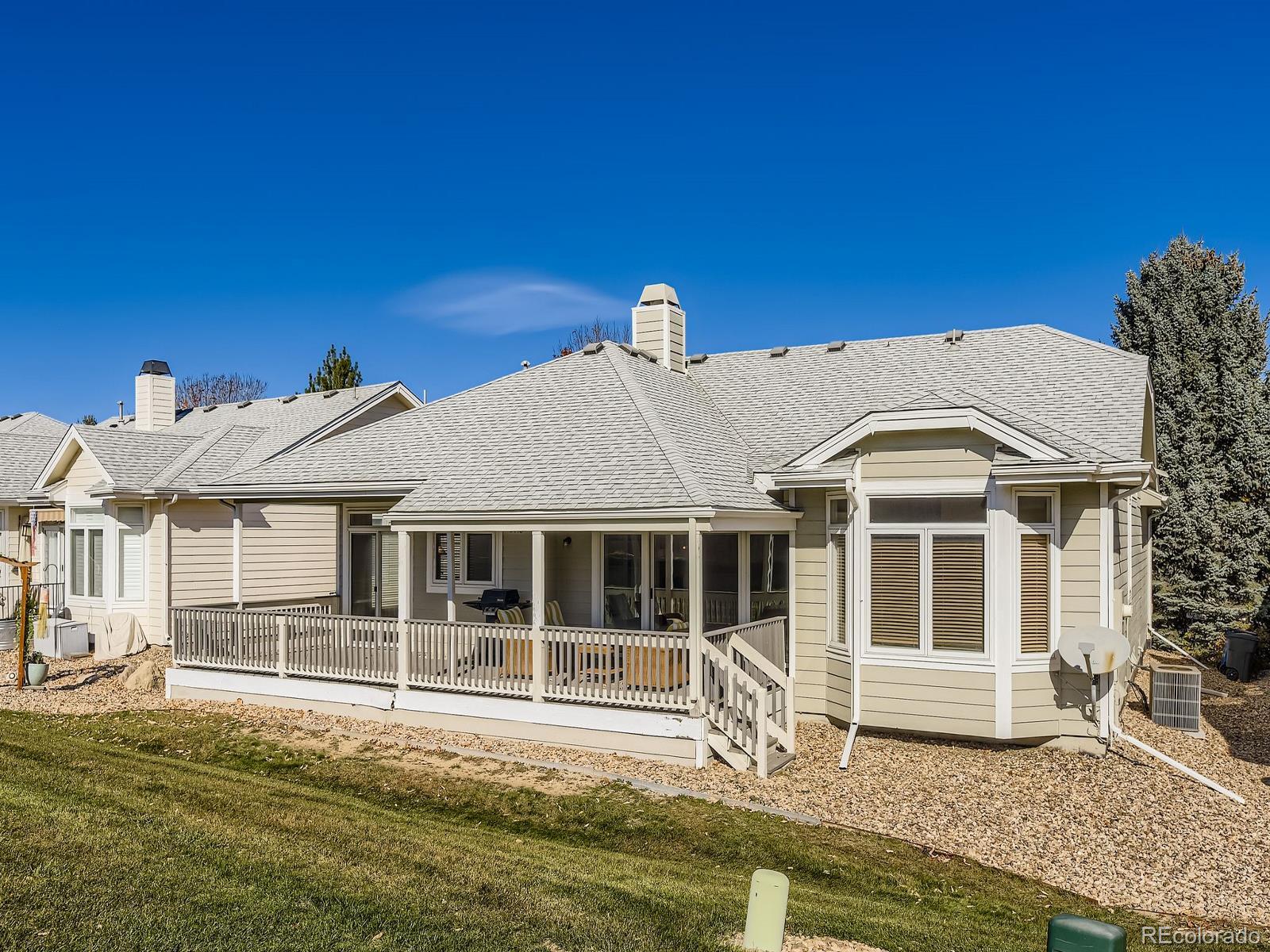 5418 Shetland Court Highlands Ranch, CO 80130 - Photo 4 of 23 a white house with a large pool in front of it