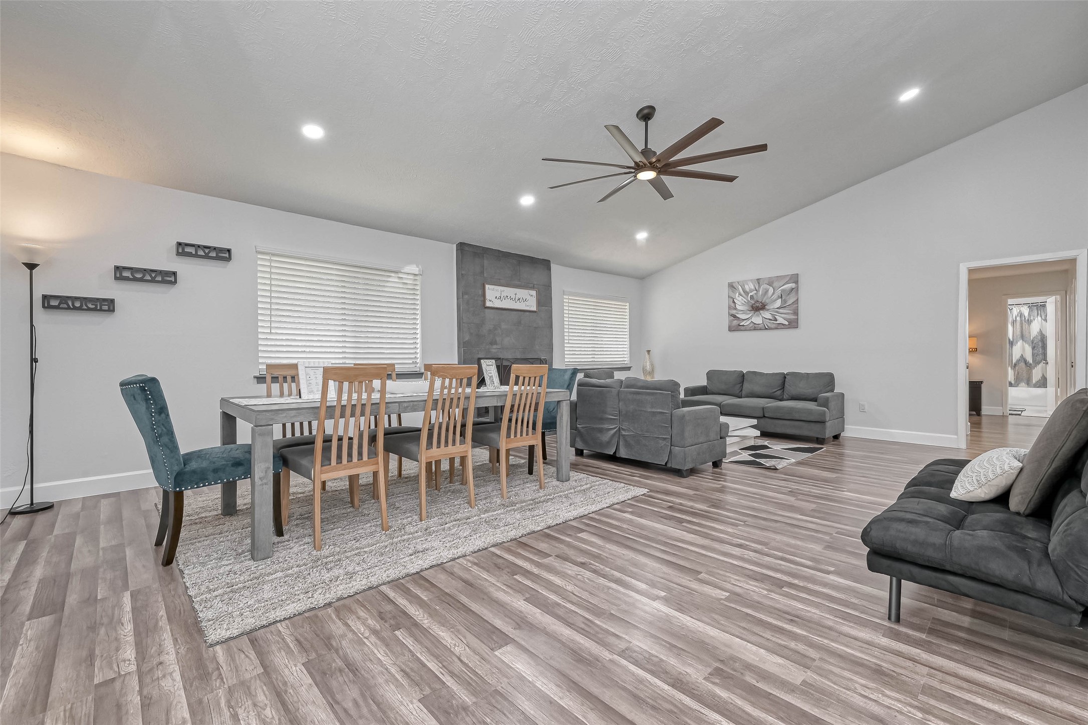 11618 Corona Lane Houston, TX 77072 - Photo 38 of 50 a view of a dining room with furniture and wooden floor