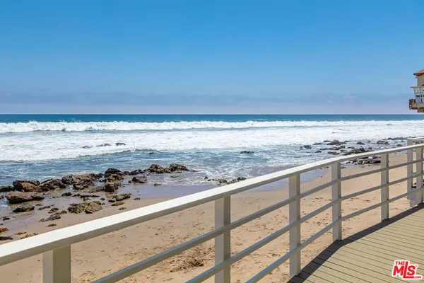 a view of beach and ocean