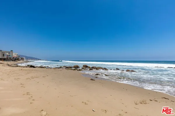 a view of beach and ocean