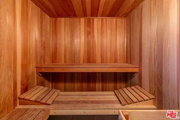 a view of wooden door