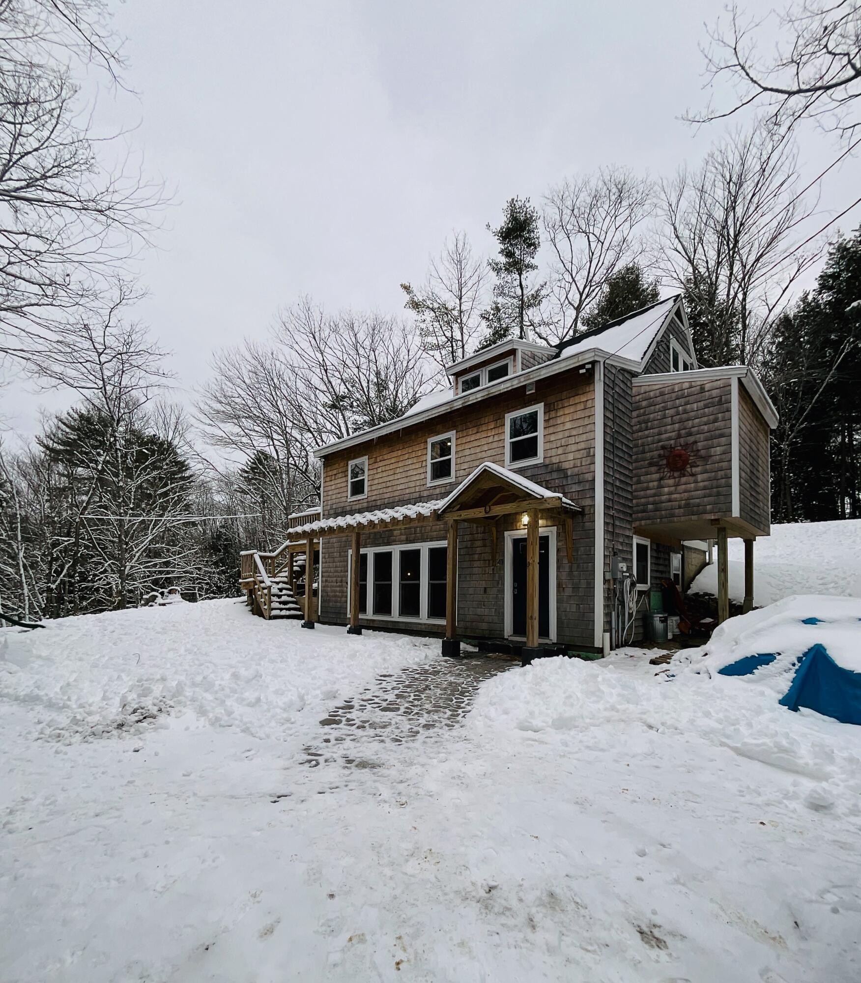 41 Laren Road Jefferson, ME 04348 - Photo 2 of 53 View of Home from Driveway