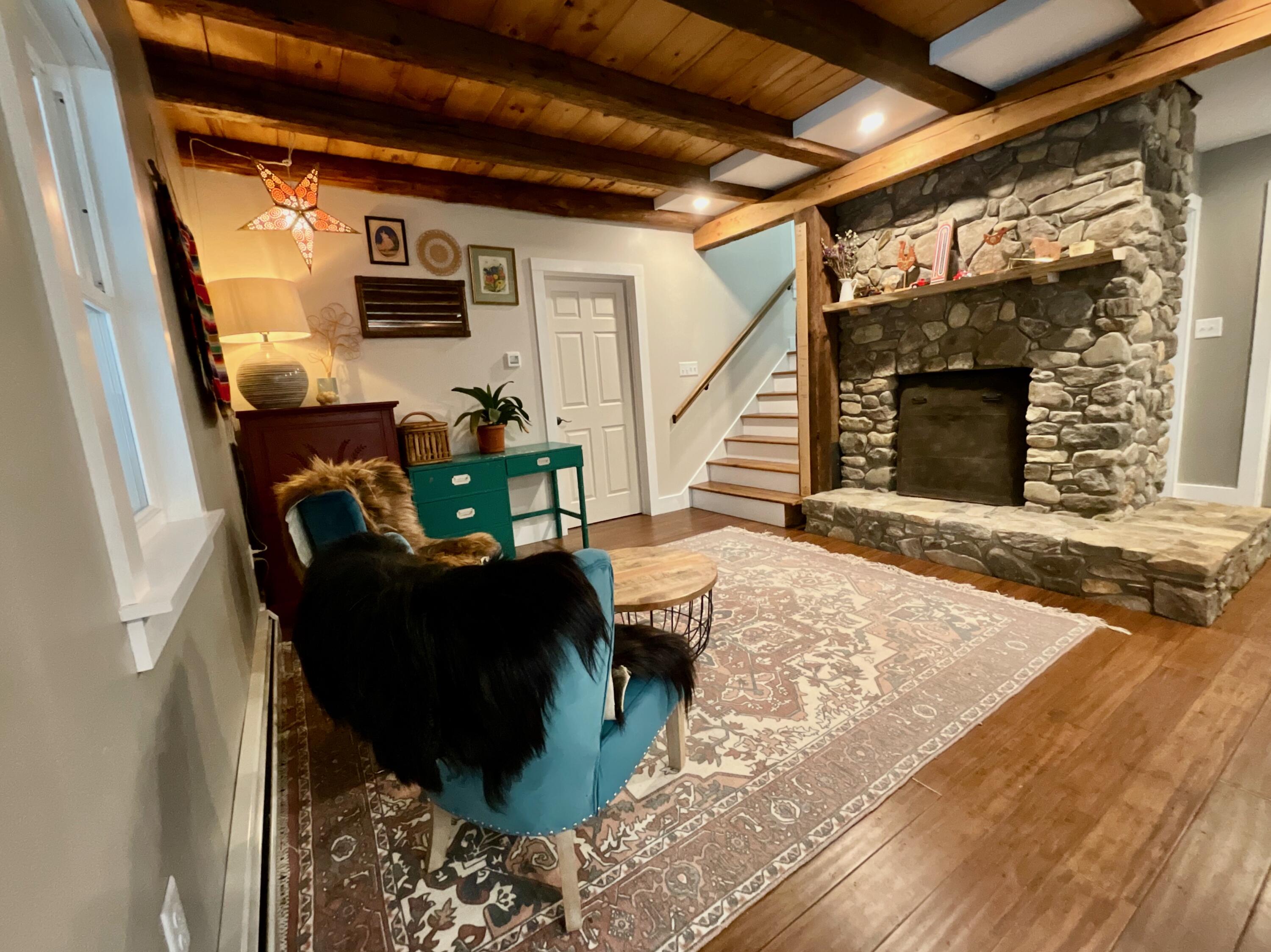 41 Laren Road Jefferson, ME 04348 - Photo 28 of 53 Sitting area with Fireplace
