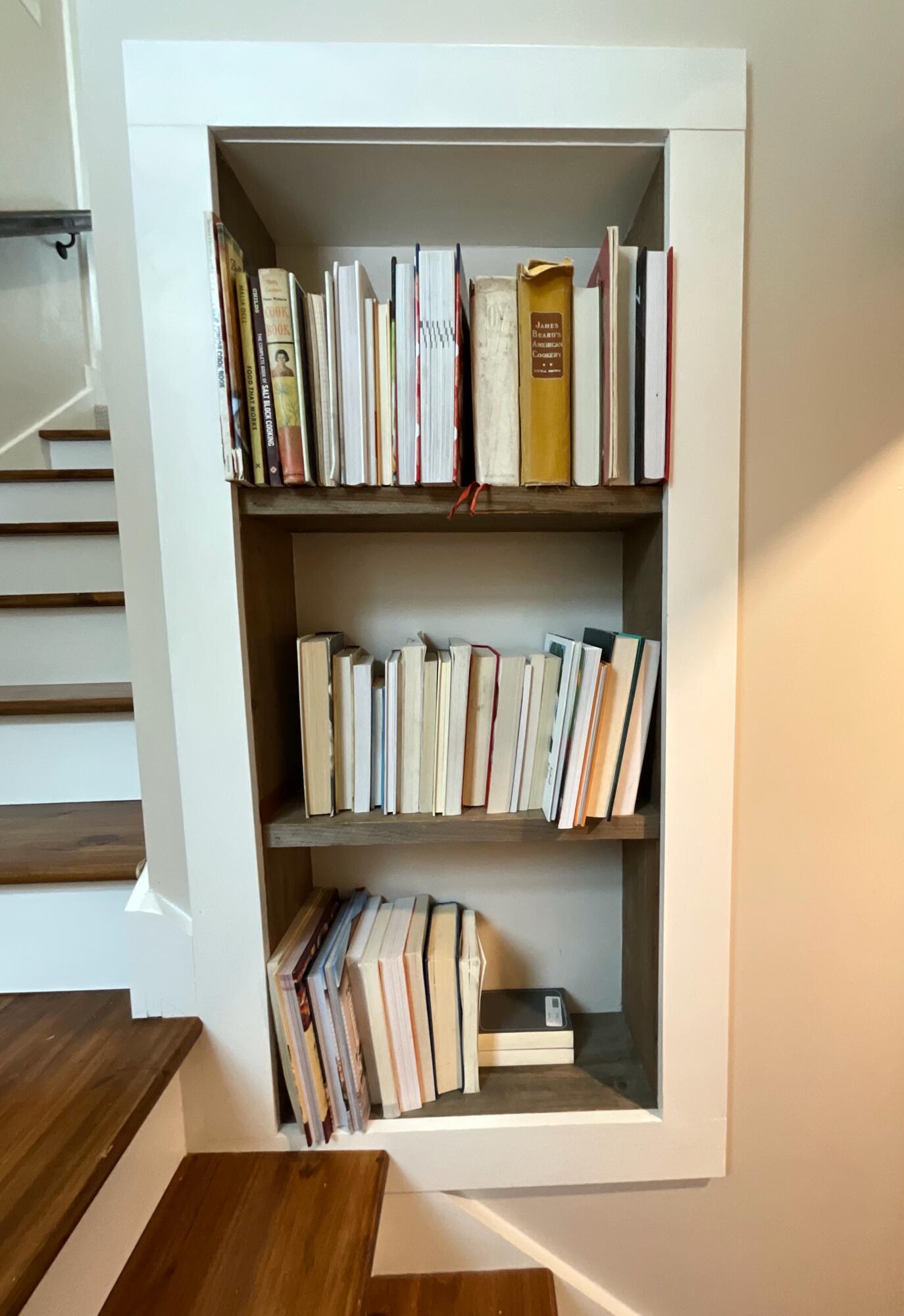 41 Laren Road Jefferson, ME 04348 - Photo 37 of 53 Built-in bookcase on stairway