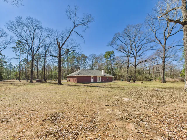 a big yard with lots of green space