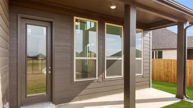 a view of front door