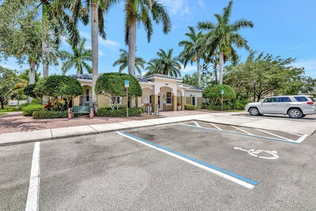 a park view with a sitting space