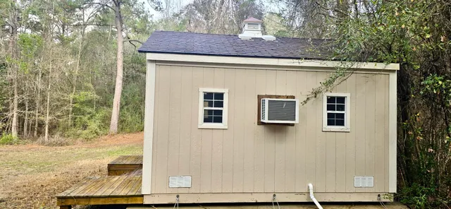 a view of front door of house
