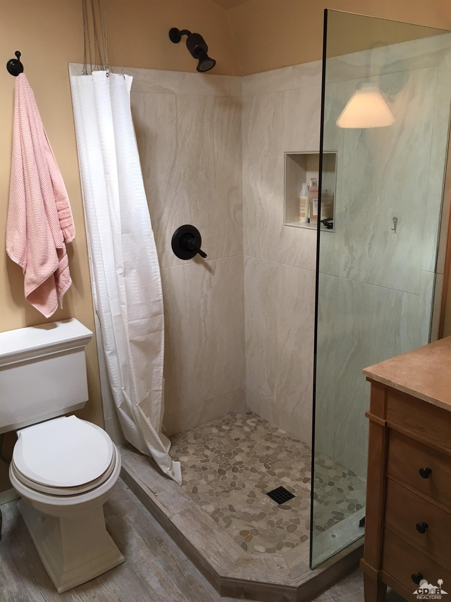 35280 Tool Box Spring Road Mountain Center, CA 92561 - Photo 26 of 29 a bathroom with a toilet and a shower