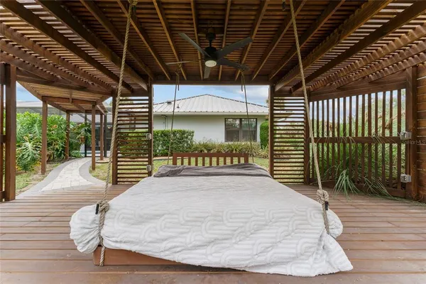 a view of a porch