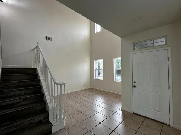a view of a garage