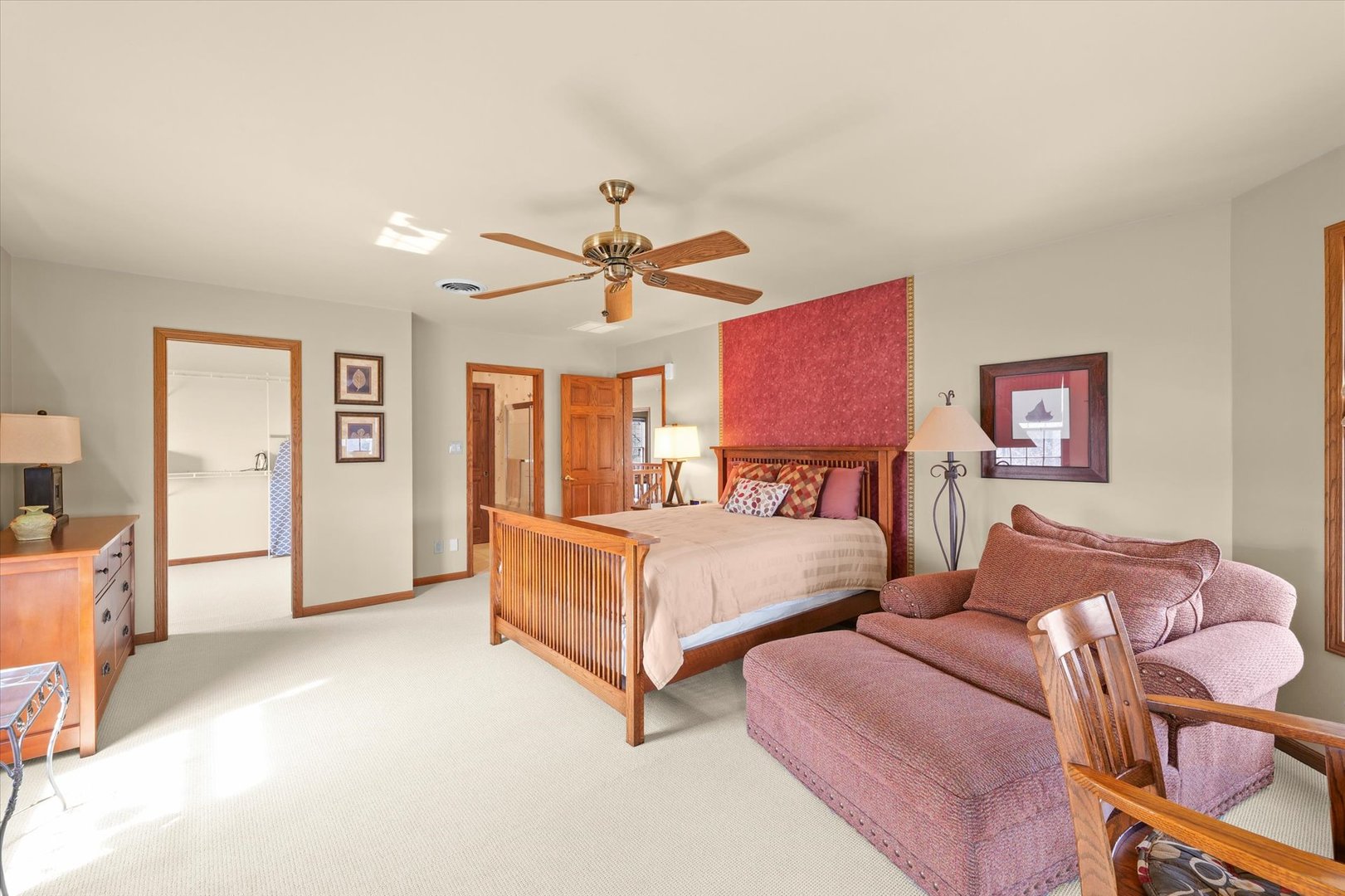 2204 Edgewater Place Champaign, IL 61822 - Photo 40 of 83 a bed room with bed and a ceiling fan