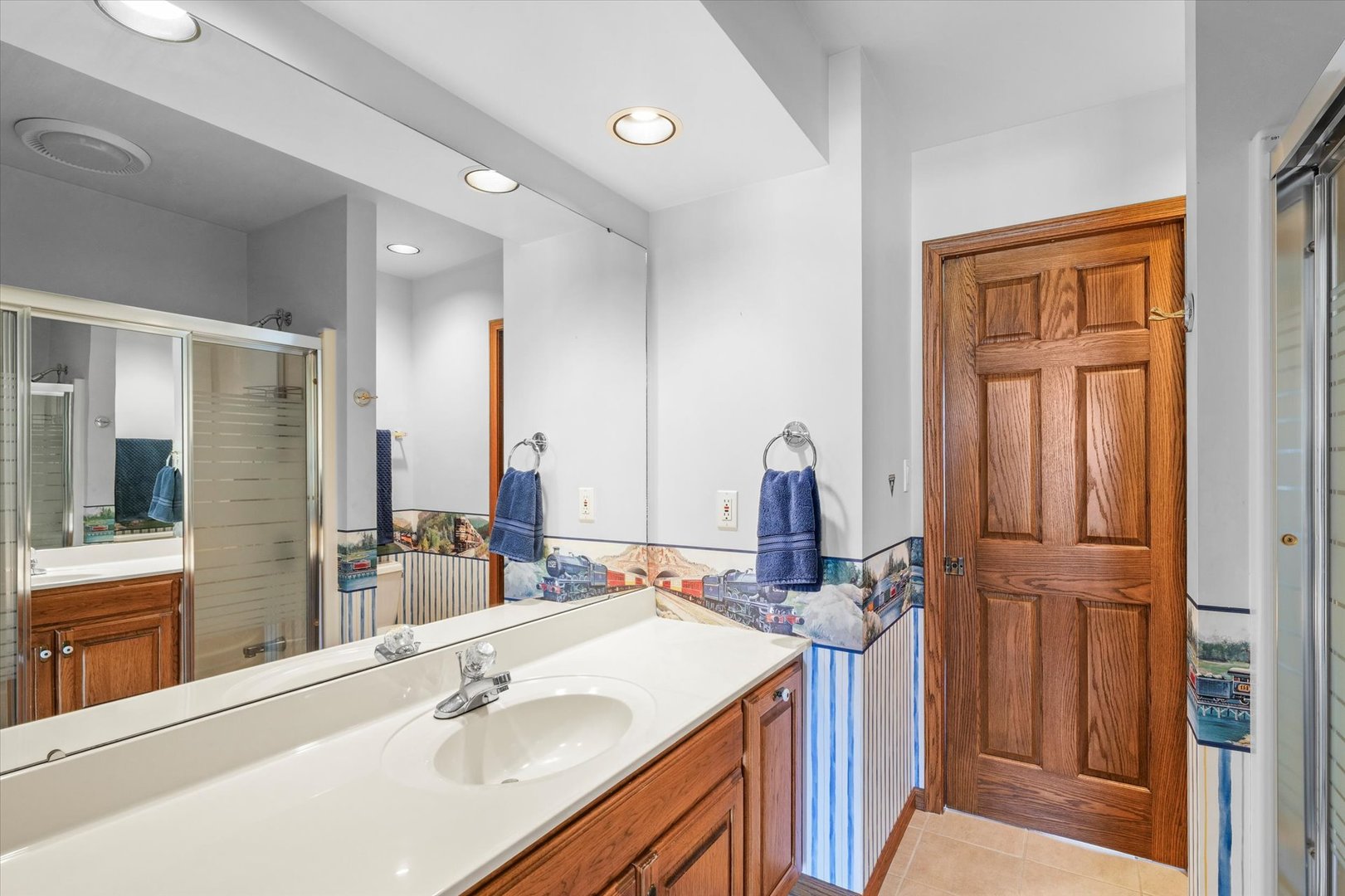 2204 Edgewater Place Champaign, IL 61822 - Photo 50 of 83 a bathroom with a sink vanity granite tub and shower