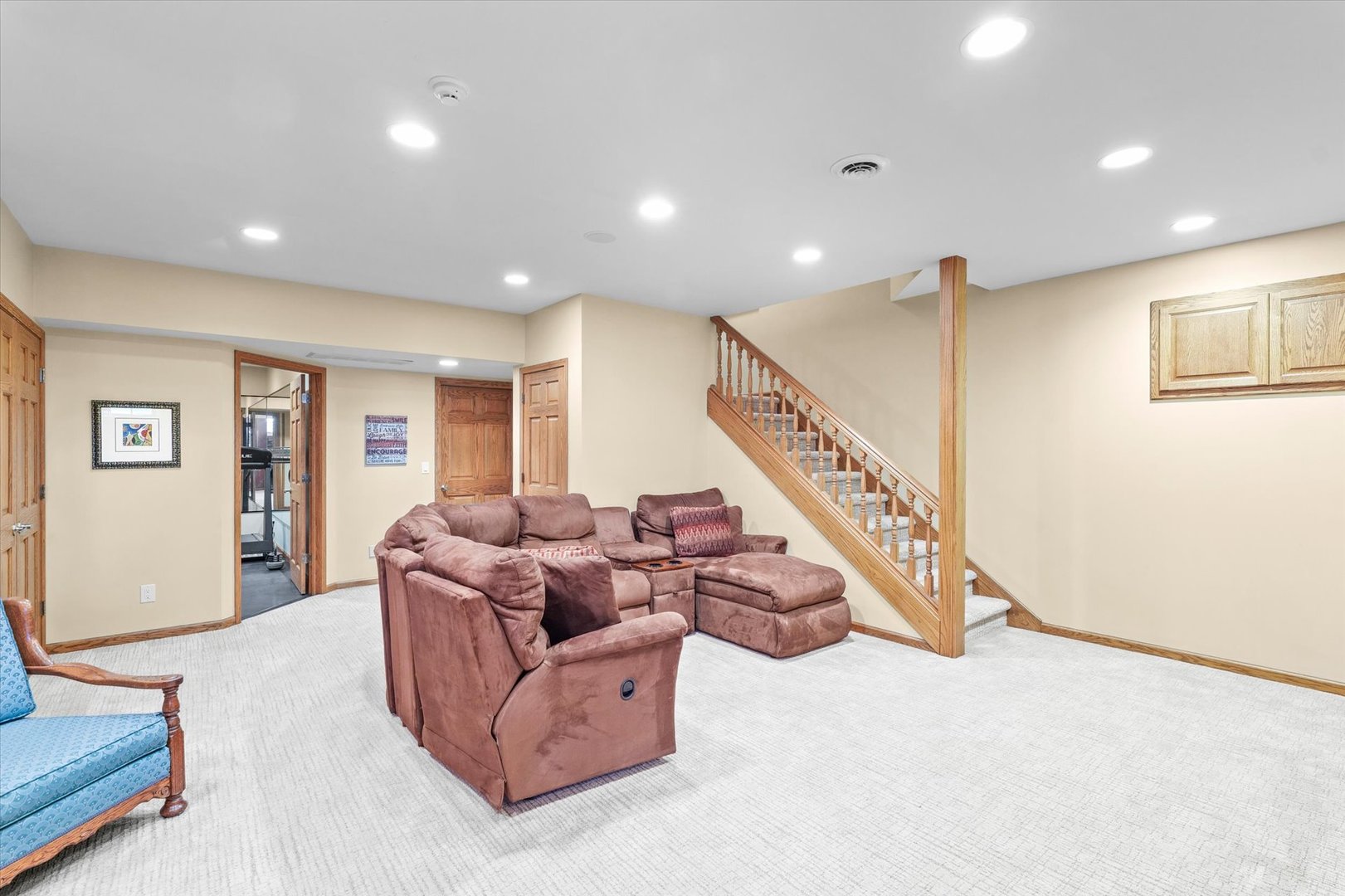 2204 Edgewater Place Champaign, IL 61822 - Photo 57 of 83 a living room with furniture and stairs