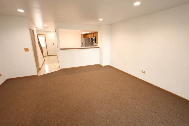 a view of an empty room