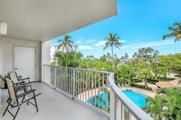 a view of a balcony