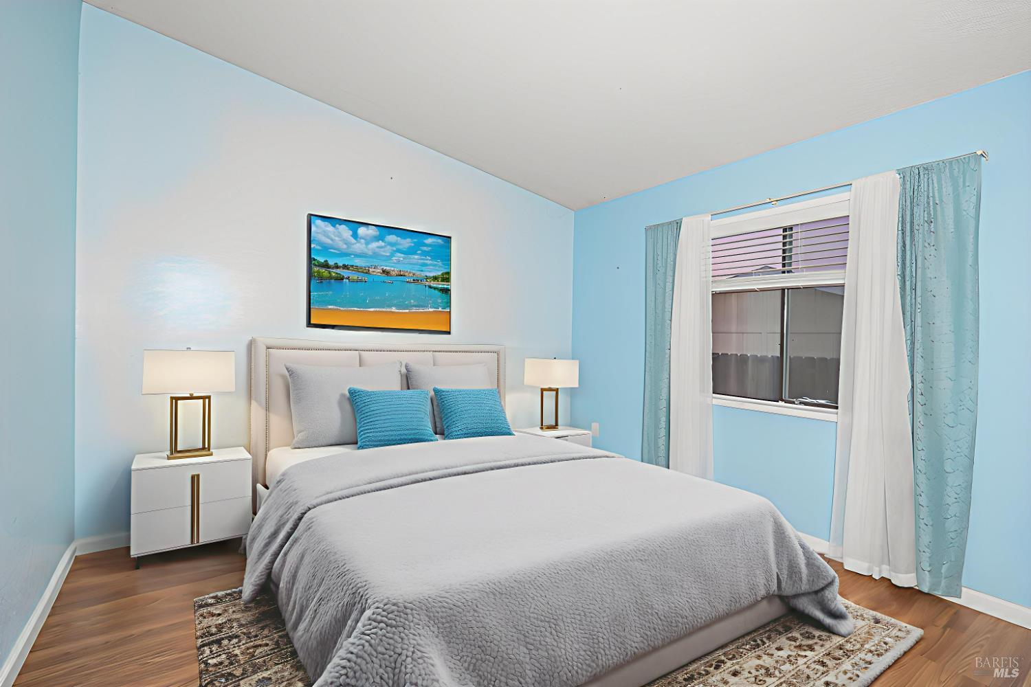 2555 Flosden Road, Unit 117 American Canyon, CA 94503 - Photo 5 of 36 a bedroom with a large bed and a window