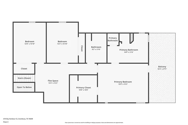 $649,000 | 419 Sky Harbour Court, Granbury, TX 76049