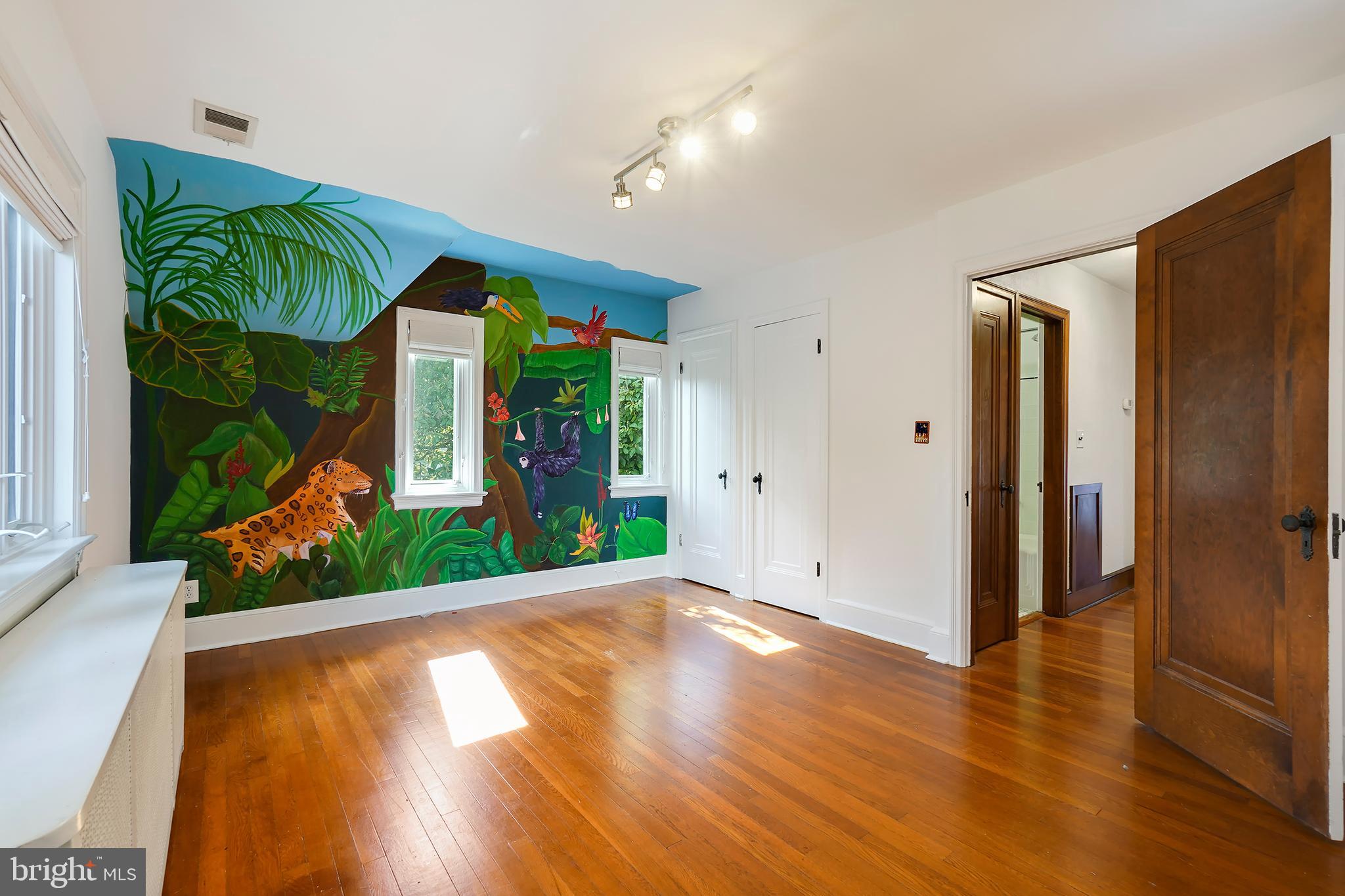 5 Wessex Road Silver Spring, MD 20910 - Photo 26 of 35 Third Bedroom with an Incredible Painted Mural