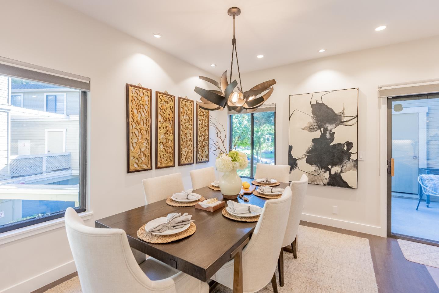 919 La Mesa Terrace, Unit E Sunnyvale, CA 94086 - Photo 6 of 34 a view of a dining room with furniture window and outside view