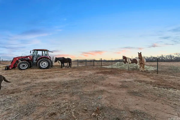 a view of a car parked in a field