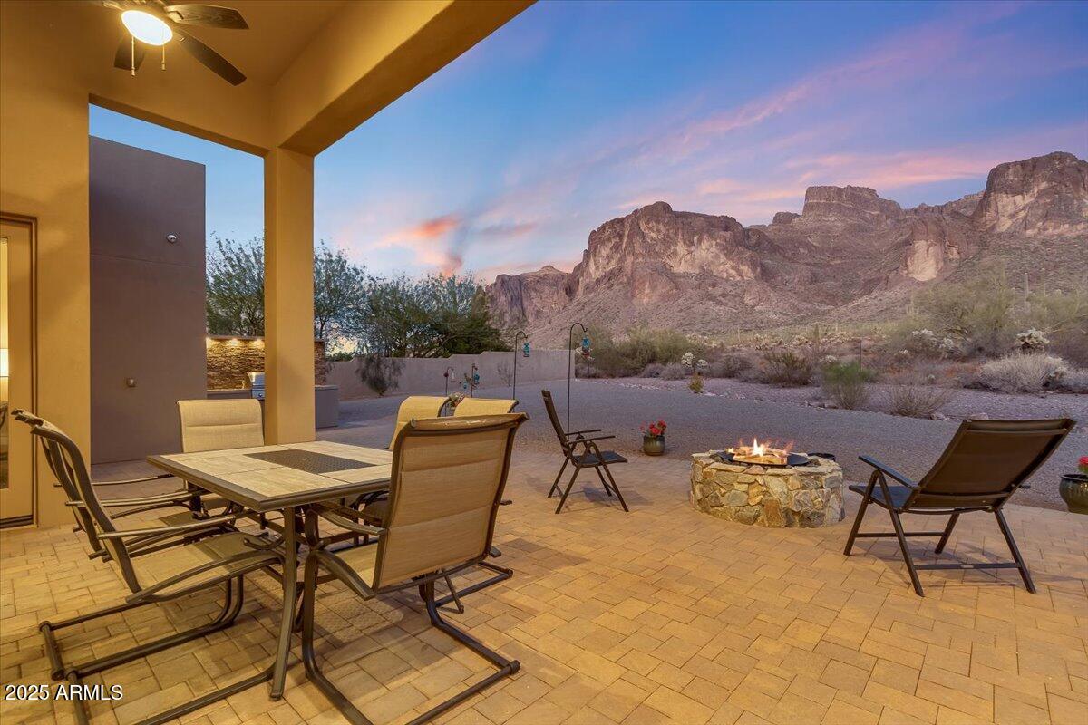 1255 North Holmes Road Apache Junction, AZ 85119 - Photo 4 of 72 Patio views of Superstition Mtns