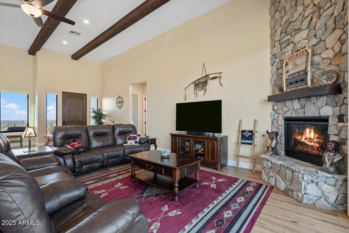 1255 North Holmes Road Apache Junction, AZ 85119 - Photo 54 of 72 Great Room custom Fireplace