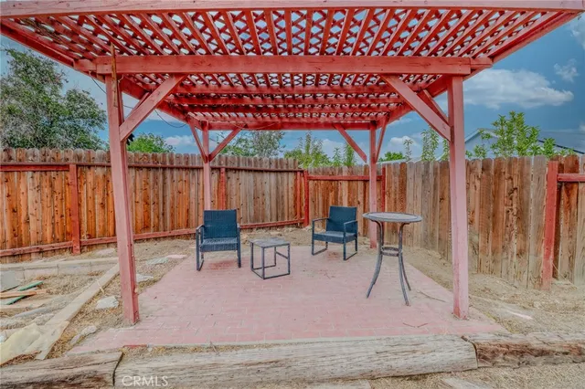 a view of outdoor space with seating