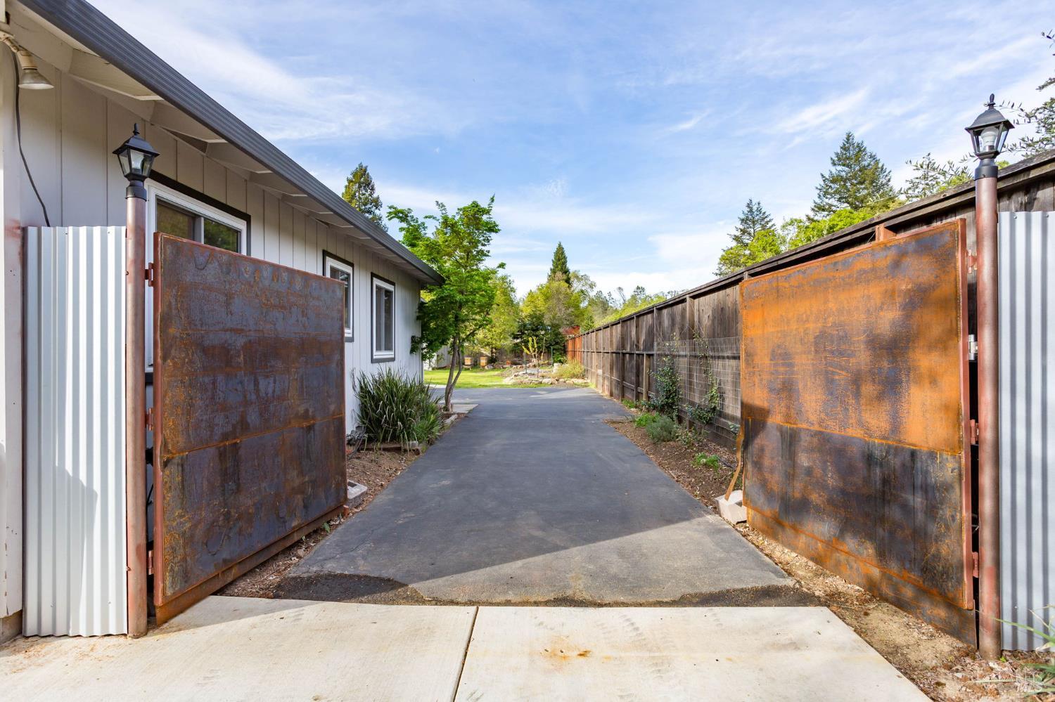 350 Newton Way Angwin, CA 94508 - Photo 7 of 44 a view of a back yard of the house