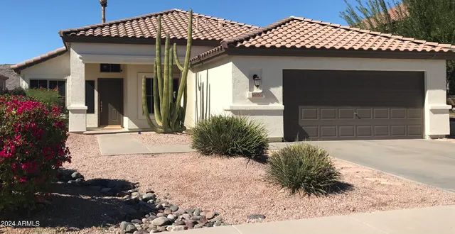 a front view of a house