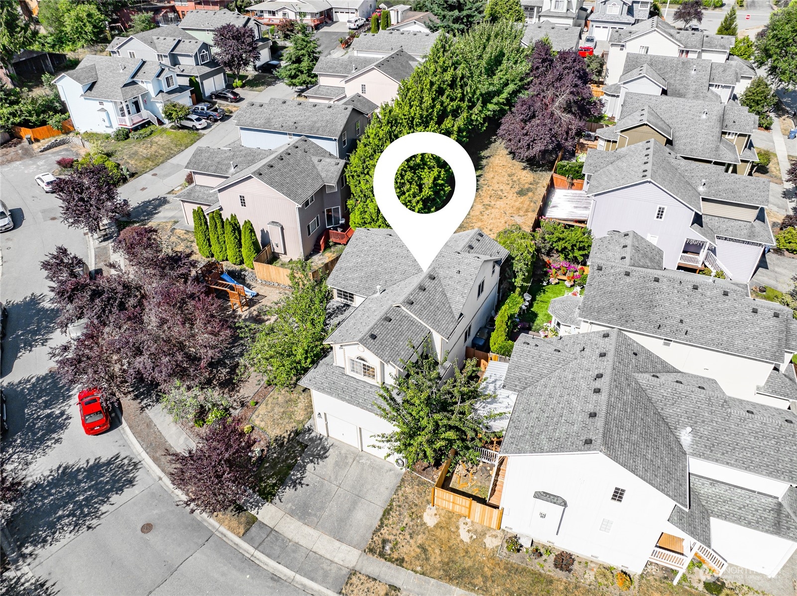 17716 8th Place West Bothell, WA 98012 - Photo 27 of 27 an aerial view of a house with a swimming pool