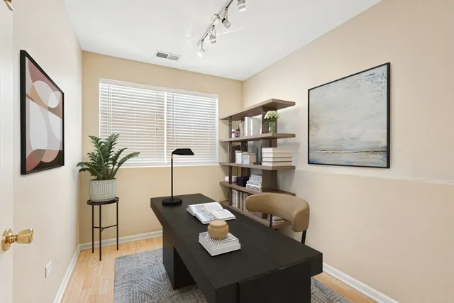 a picture of a room with a white wall