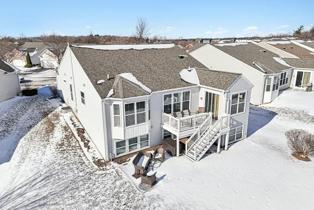 a view of a house with roof deck