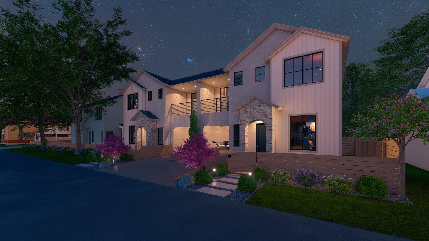 408 Linden Street, Unit A Austin, TX 78702 - Photo 6 of 8 front view of a house with a yard