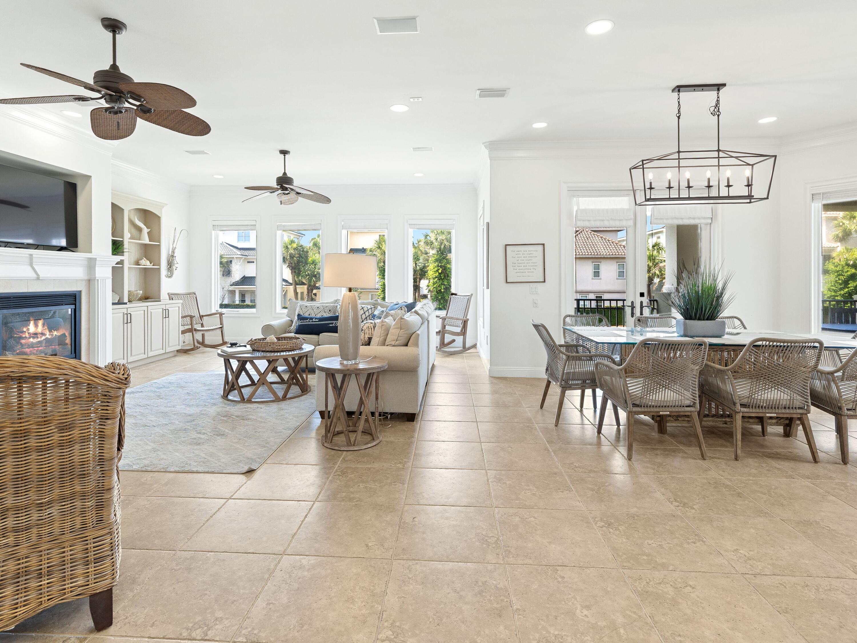 52 Tranquility Lane Destin, FL 32541 - Photo 27 of 65 a view of a dining room with furniture chandelier and a rug