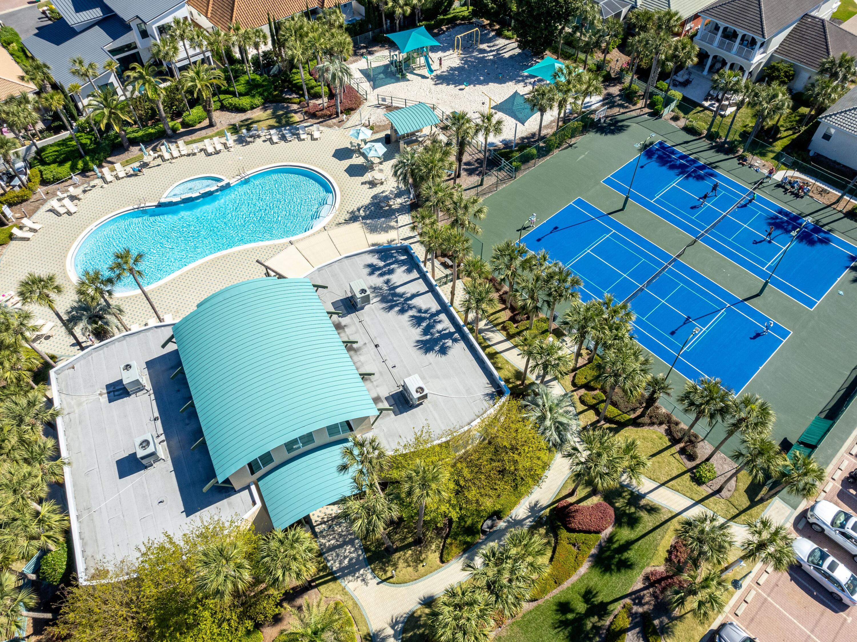 52 Tranquility Lane Destin, FL 32541 - Photo 59 of 65 an aerial view of a house with a swimming pool