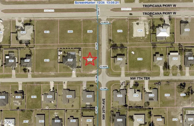 $49,900 | 2801 Northwest 7th Terrace, Cape Coral, FL 33993