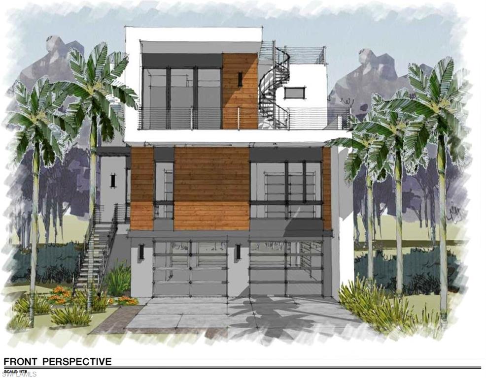 Orange Street Naples, FL 34112 - Photo 1 of 6 a front view of a house with a garden