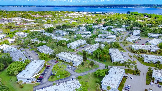 an aerial view of a city