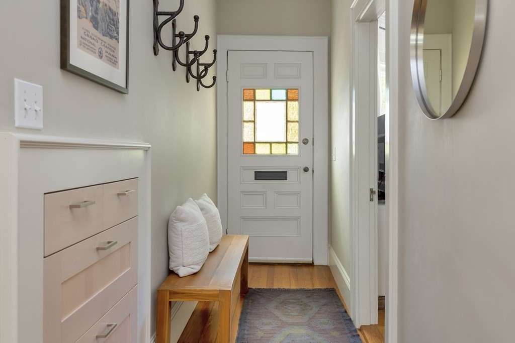 9 Joseph Street, Unit 1 Somerville, MA 02143 - Photo 11 of 17 a view of an entryway with wooden floor