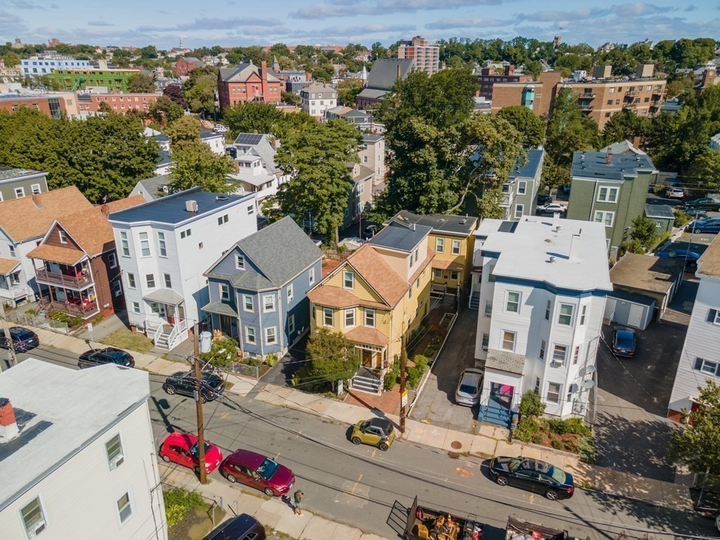 9 Joseph Street, Unit 1 Somerville, MA 02143 - Photo 16 of 17 an aerial view of residential houses with outdoor space and parking