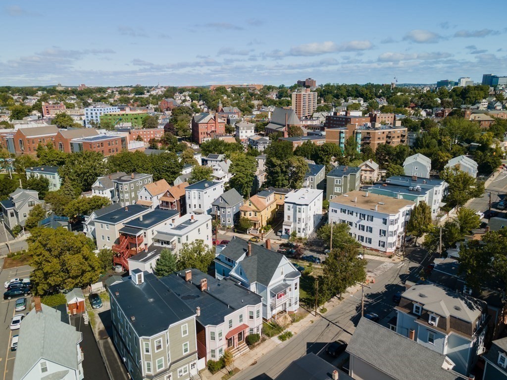 9 Joseph Street, Unit 1 Somerville, MA 02143 - Photo 17 of 17 an aerial view of residential houses with city view