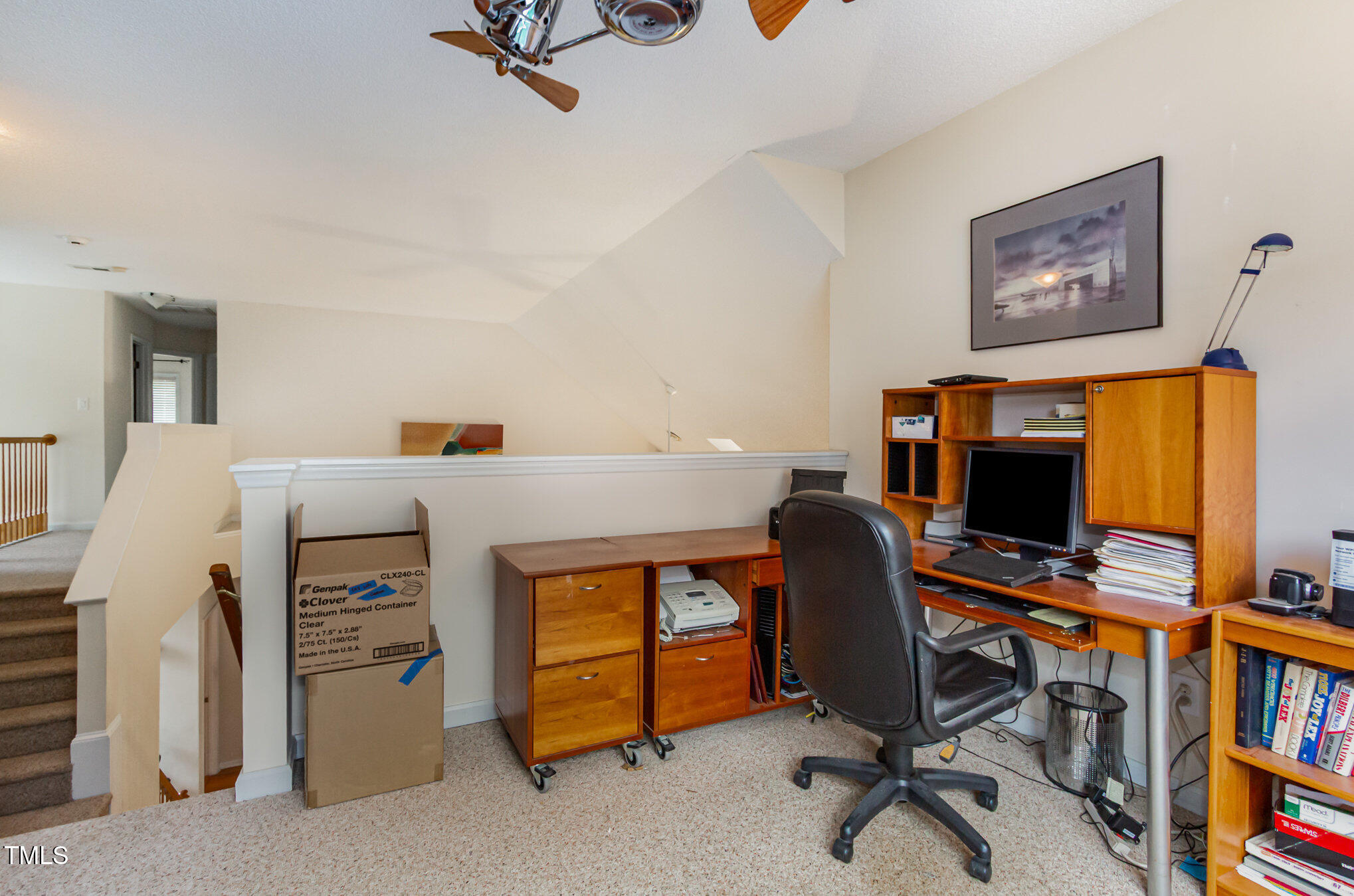 401 Stinhurst Drive Durham, NC 27713 - Photo 29 of 39 a view of a workspace with furniture and a window