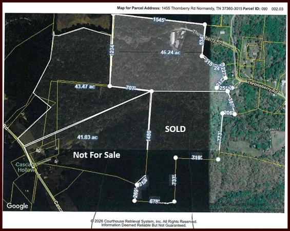 $585,000 | 0 Cascade Hollow Road, Normandy, TN 37360