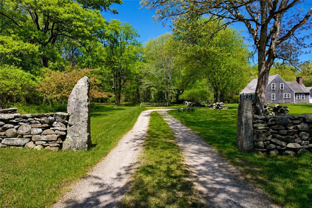 307 Stony Fort Road Saunderstown, RI 02874 - Photo 1 of 48 The long winding, country drive is over 800 feet long.