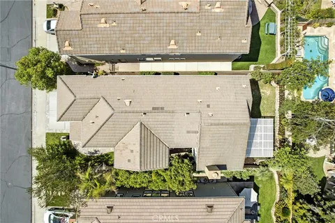 a aerial view of a multi story building