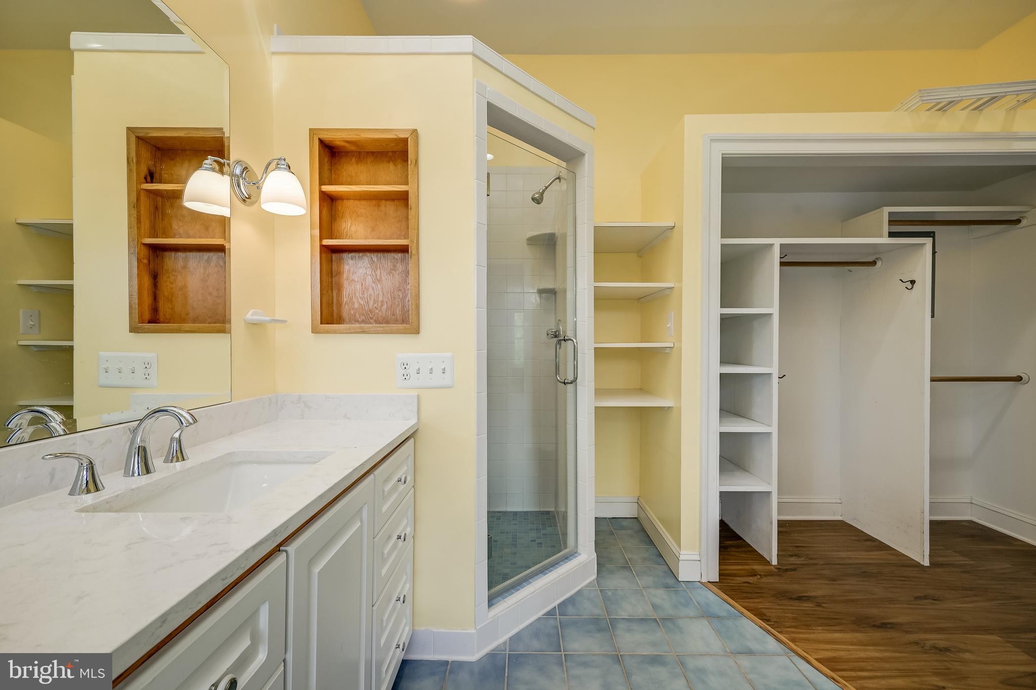 5 Lee Street Gaithersburg, MD 20877 - Photo 49 of 90 a bathroom with a sink and a mirror