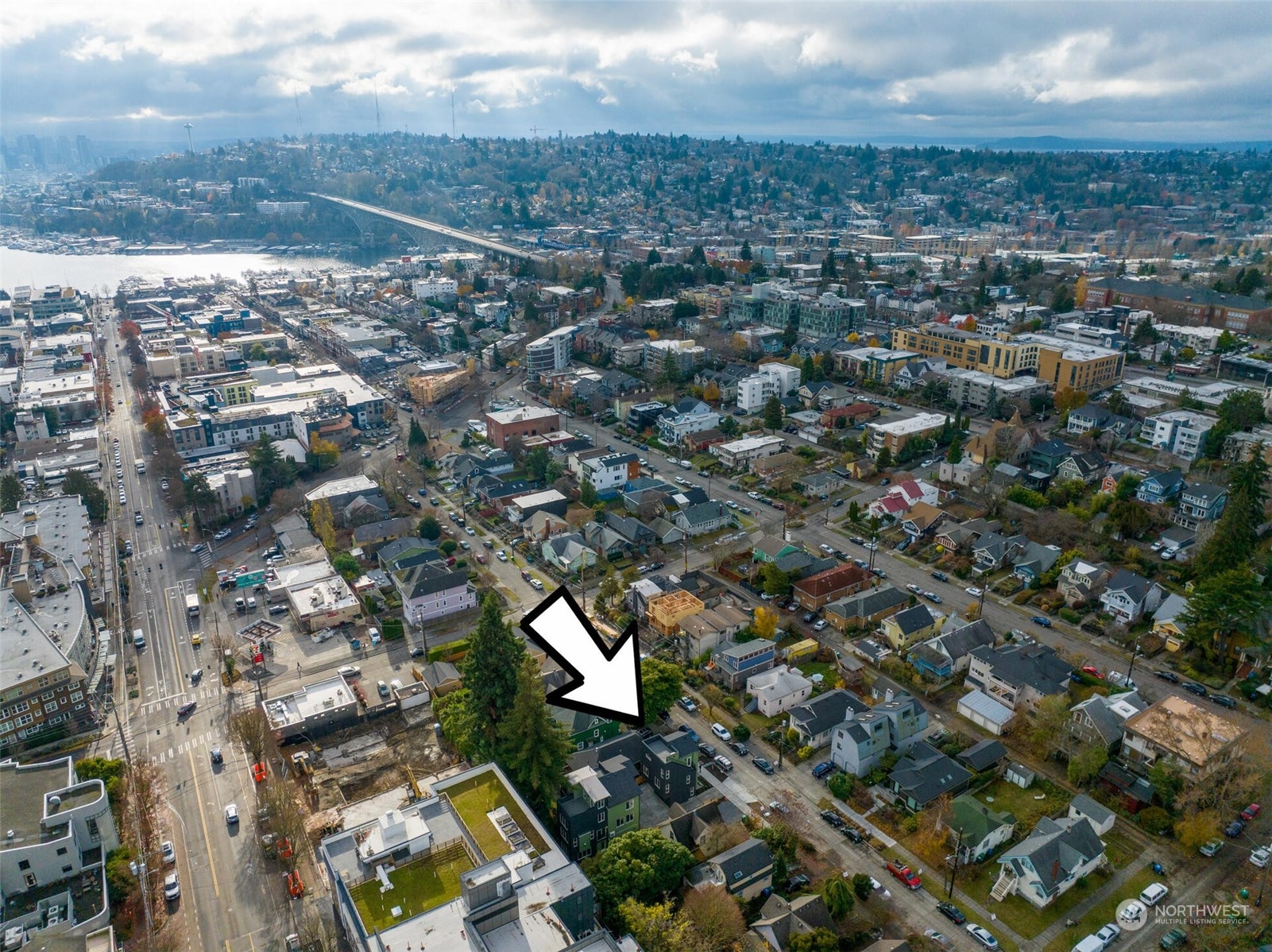 4024 Midvale Avenue North Seattle, WA 98103 - Photo 23 of 26 an aerial view of multiple house