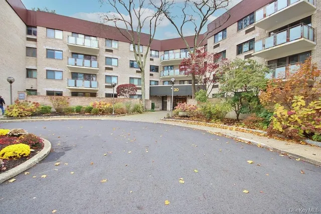 a front view of a building